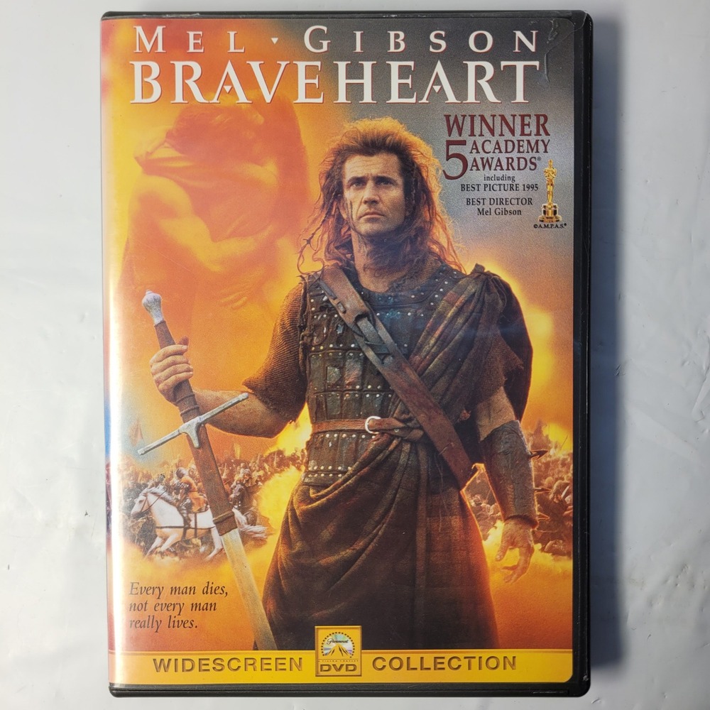 Paramount Braveheart DVD Mel Gibson Widescreen Collection Historical Epic Movie